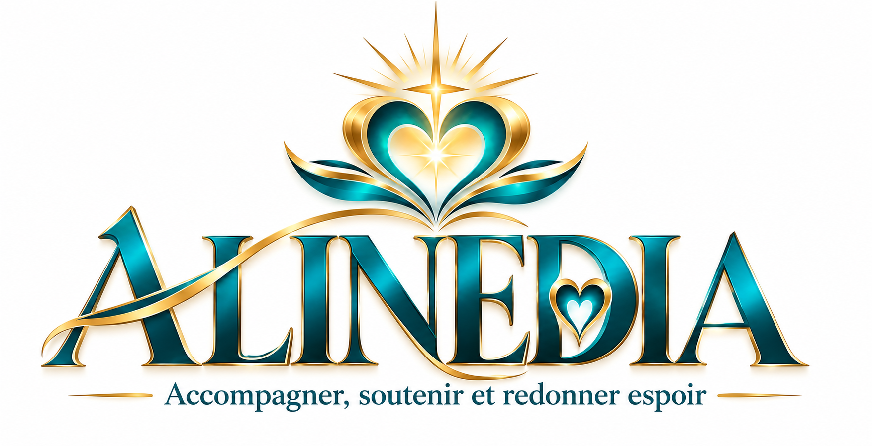 Logo officiel ALINEDIA — Accompagner, soutenir et redonner espoir